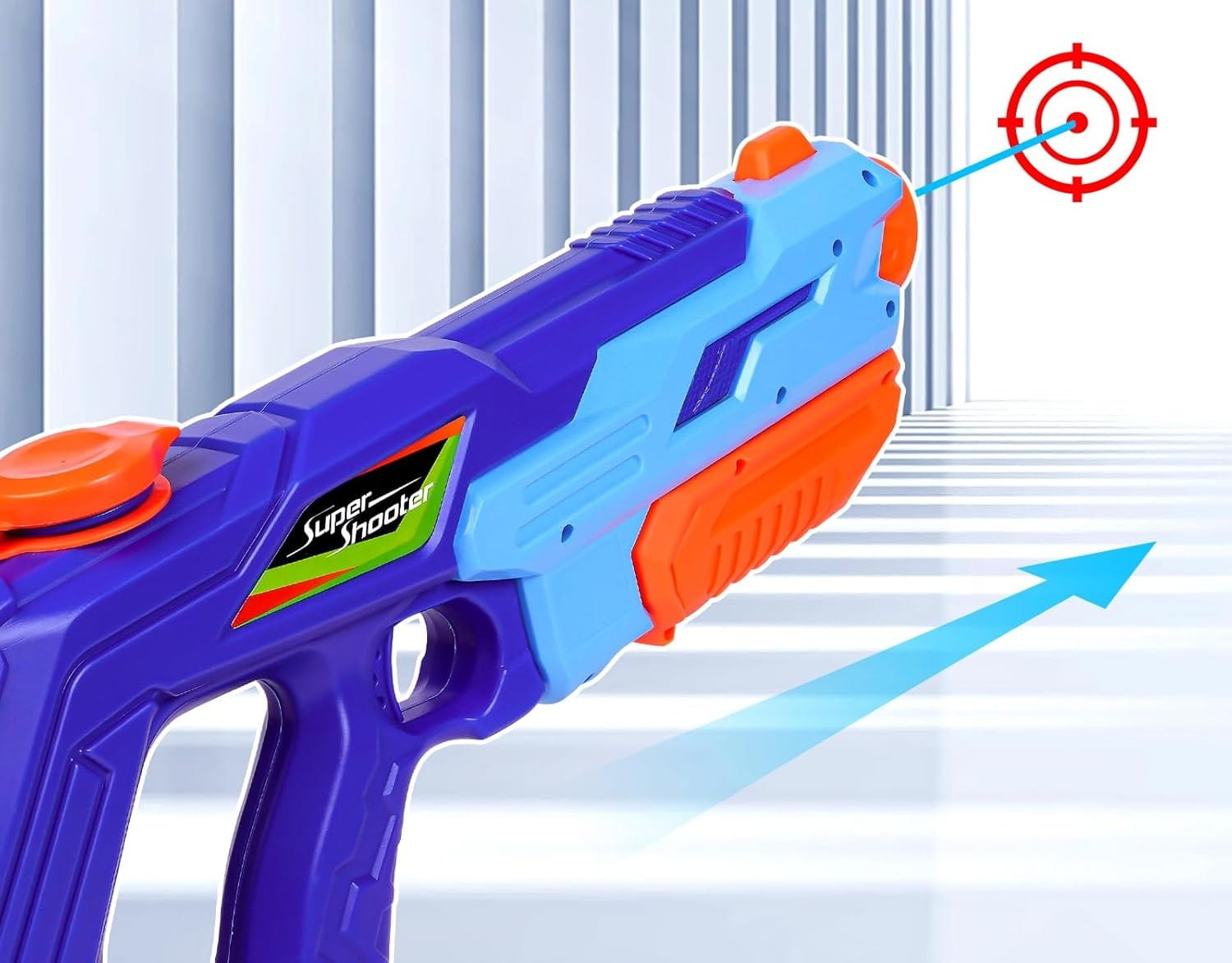TOY WATER GUN LARGE RANGE UP TO 8m STRONG STREAM Manufacturer code 5908455609197
