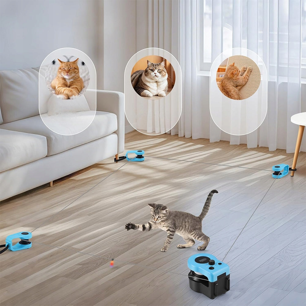 TOY WITH SOUNDS CAT TREADMILL SIMULATION HUNTING ADJUSTABLE SPEED Packaging status original