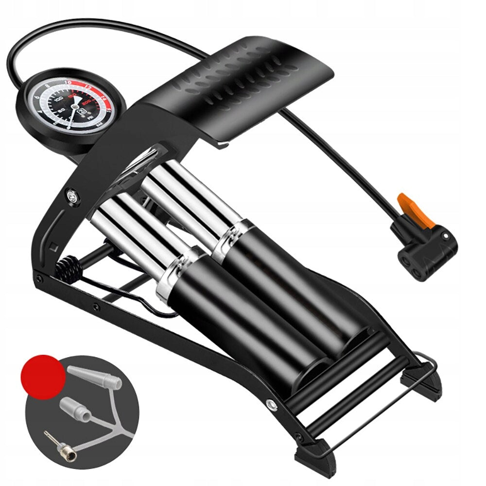 TOYA FOOT PUMP WITH PRESSURE GAUGE Product weight with unit packaging 0.7 kg