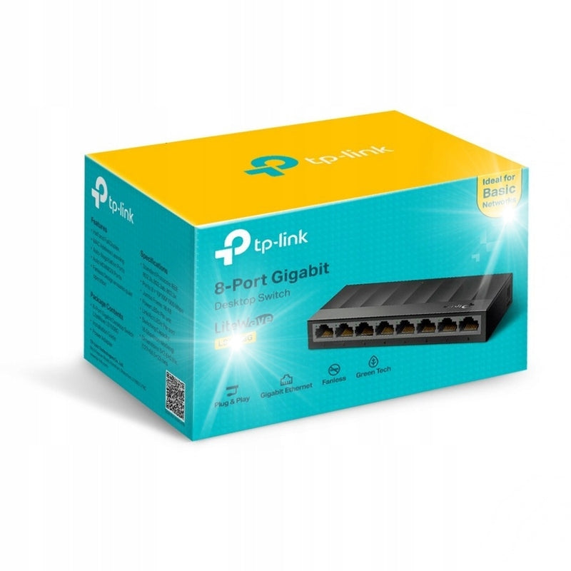 TP-LINK LS1008G 8-Port Gigabit Unmanaged Desktop Switch