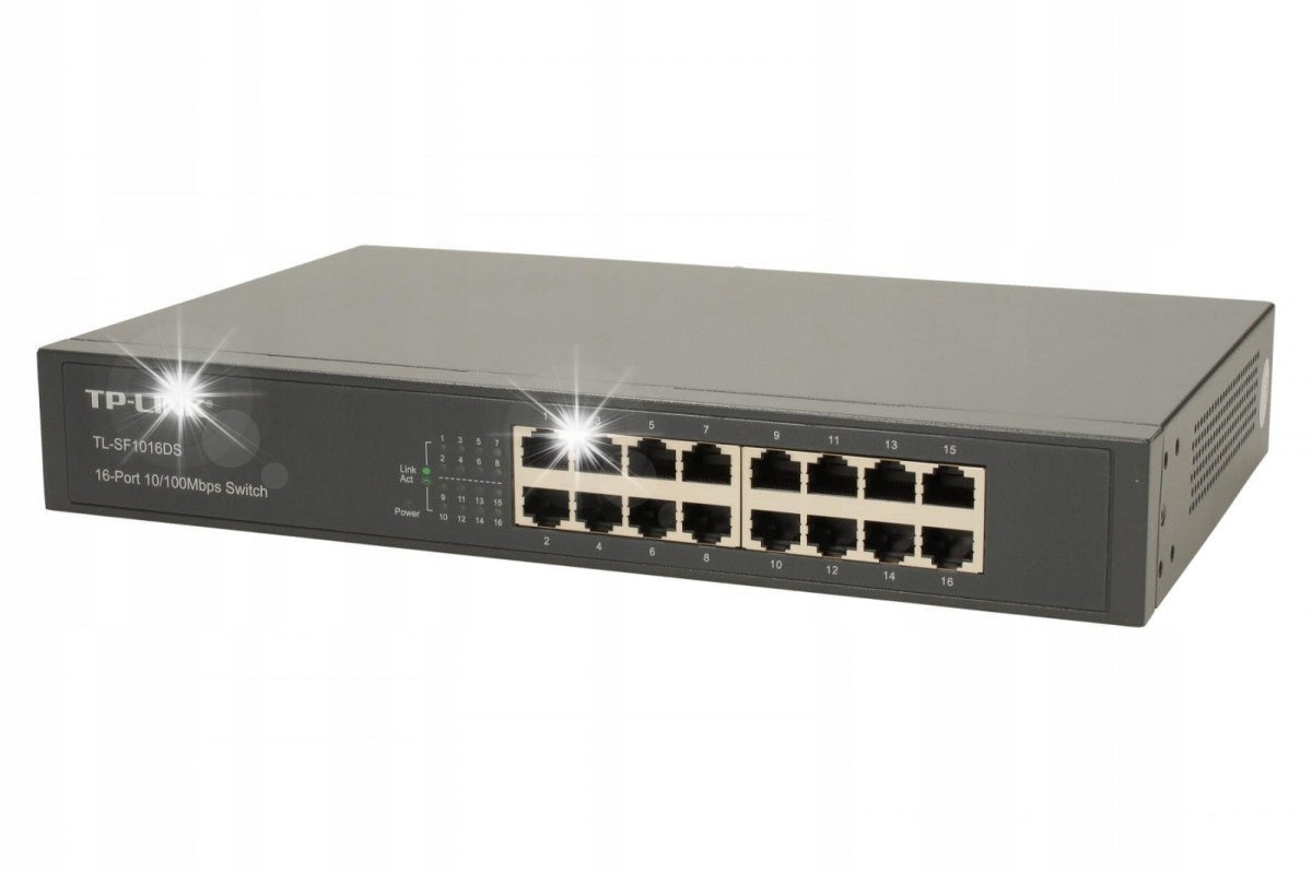 TP-LINK TL-SF1016DS Switch RACK 19'' 16x RJ45 port