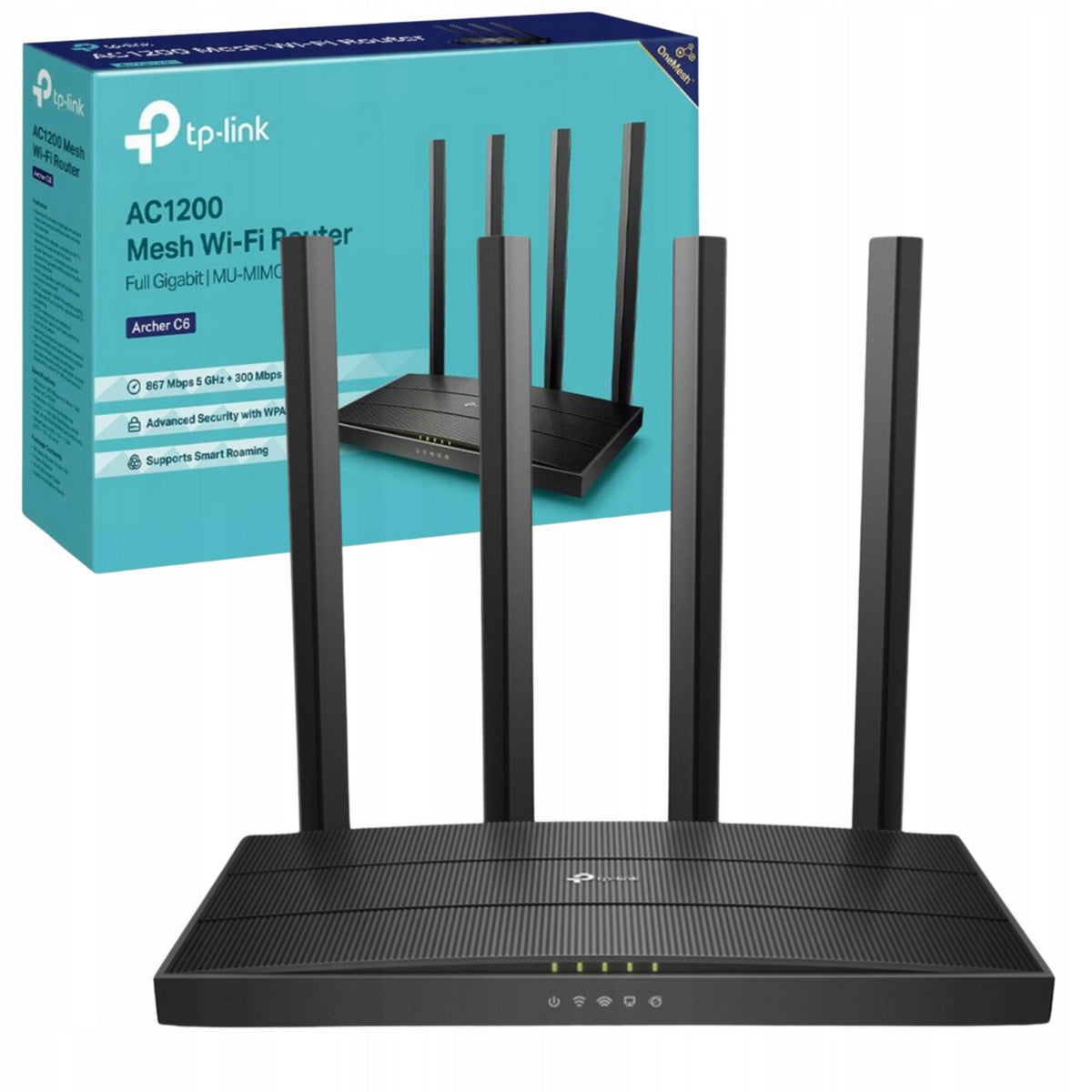 TP-LINK WIFI ROUTER AC1200 GIGABIT DUAL BAND WPS VPN HIGH SPEED INTERNET