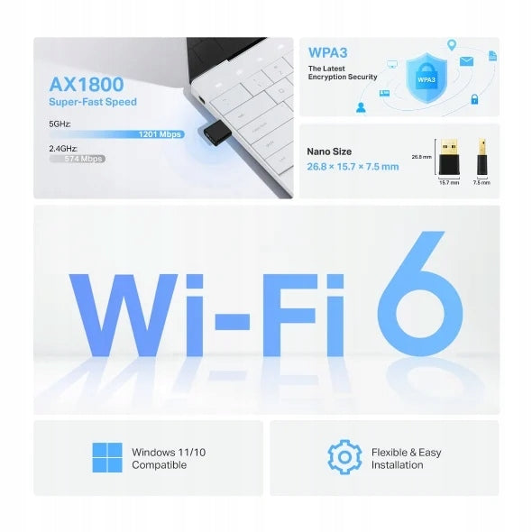 TP-Link Archer TX1800U Nano Card type external