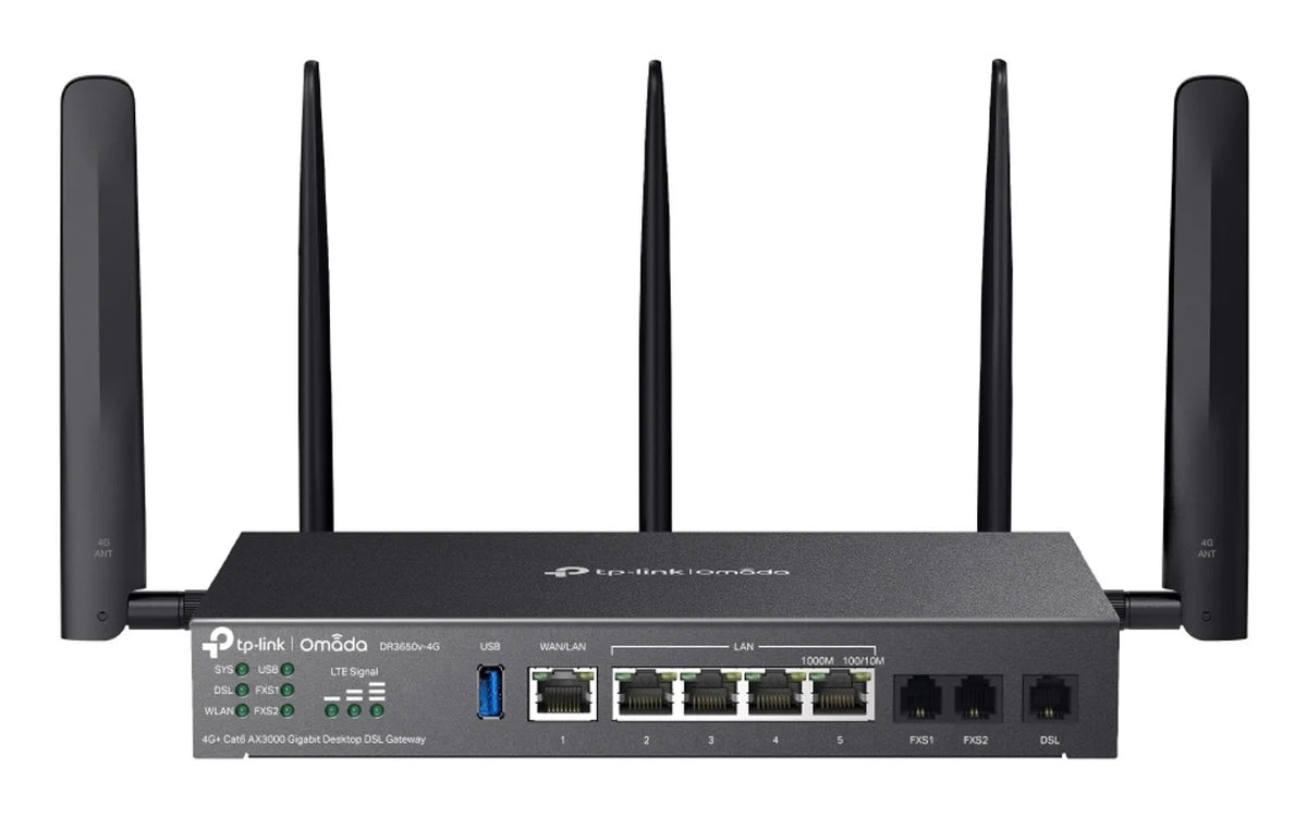 TP-Link Omada DR3650V-4G Gigabit Ethernet Dual-Bay Wireless Router