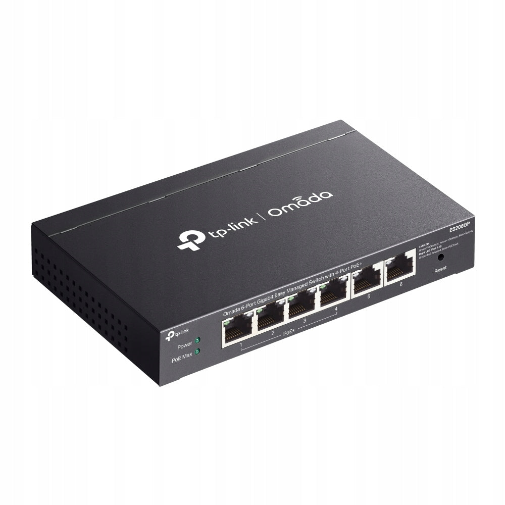 TP-Link Switch ES206GP Omada 6 x 1Gbit 4 x PoE+ Packaging status original