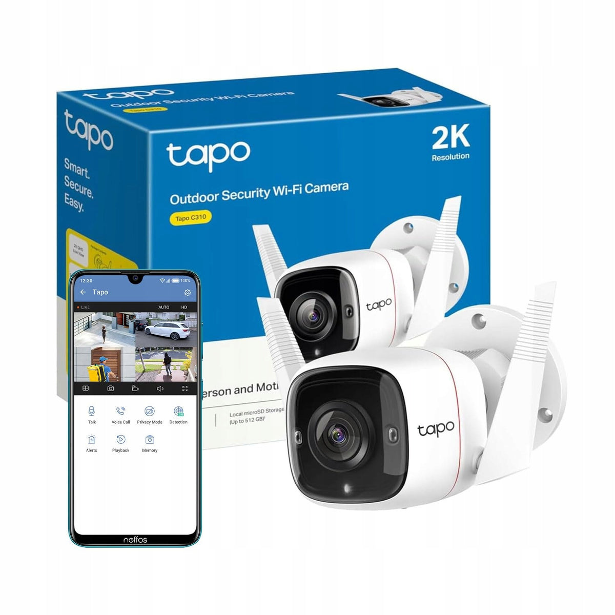 TP-Link Tapo 2K outdoor camera with motion detection
