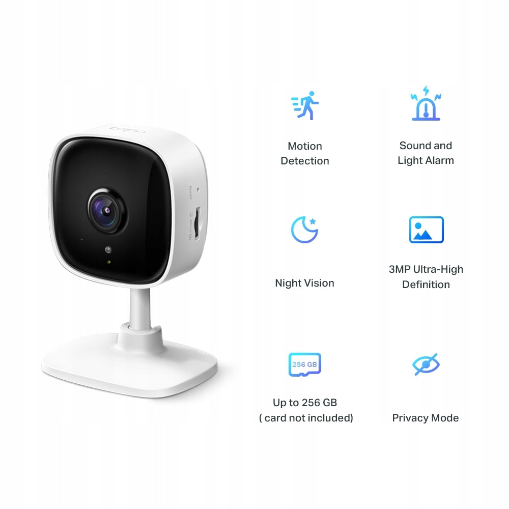 TP-Link Tapo C110 3Mpx LED IR (day/night) new Color white