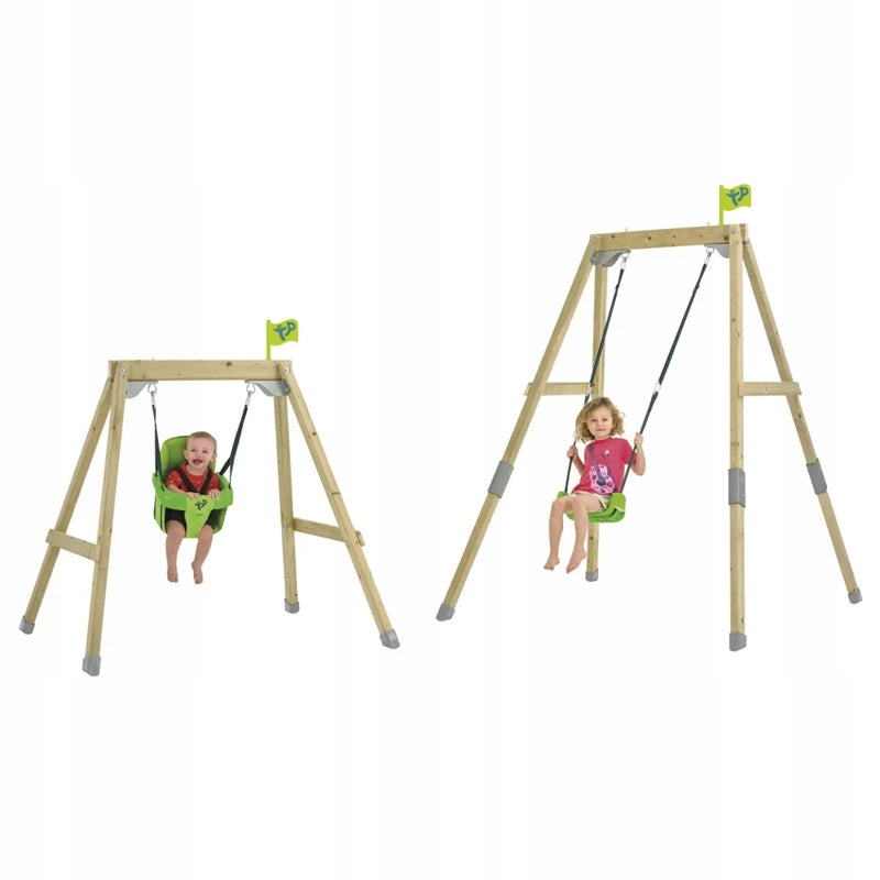 TP TOYS WOODEN GARDEN SWING FOR CHILDREN FREESTANDING WOOD FSC 6M+ Material of manufacture wood metal fabric synthetic material