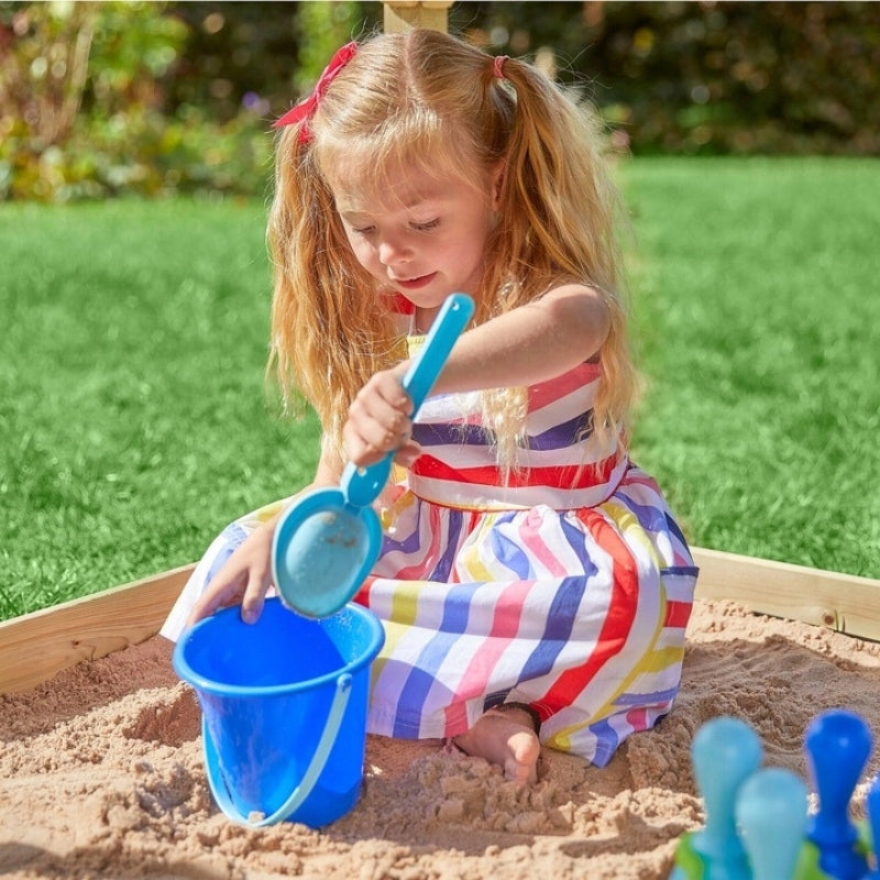 TP TOYS WOODEN SQUARE TOYS FOR KIDS SLIDE 2 SWINGS SANDBOX Kid's age 3＋ years