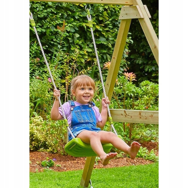 TP TOYS WOODEN SQUARE TOYS FOR KIDS SLIDE 2 SWINGS SANDBOX Product width 290 cm