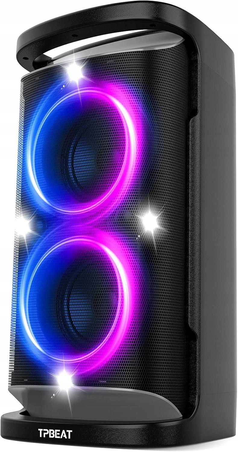 TPBEAT 160W Portable Bluetooth Speaker – Powerful Bass, Fast Charging, LED Manufacturer code Przenośny Głośnik Bluetooth TPBEAT 160W