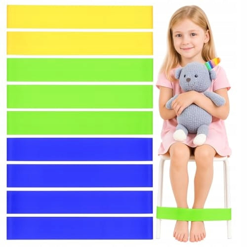 TPE RESISTANCE BANDS FOR EXERCISE FITNESS YOGA FOR CHILDREN SET OF 9 Brand no brand