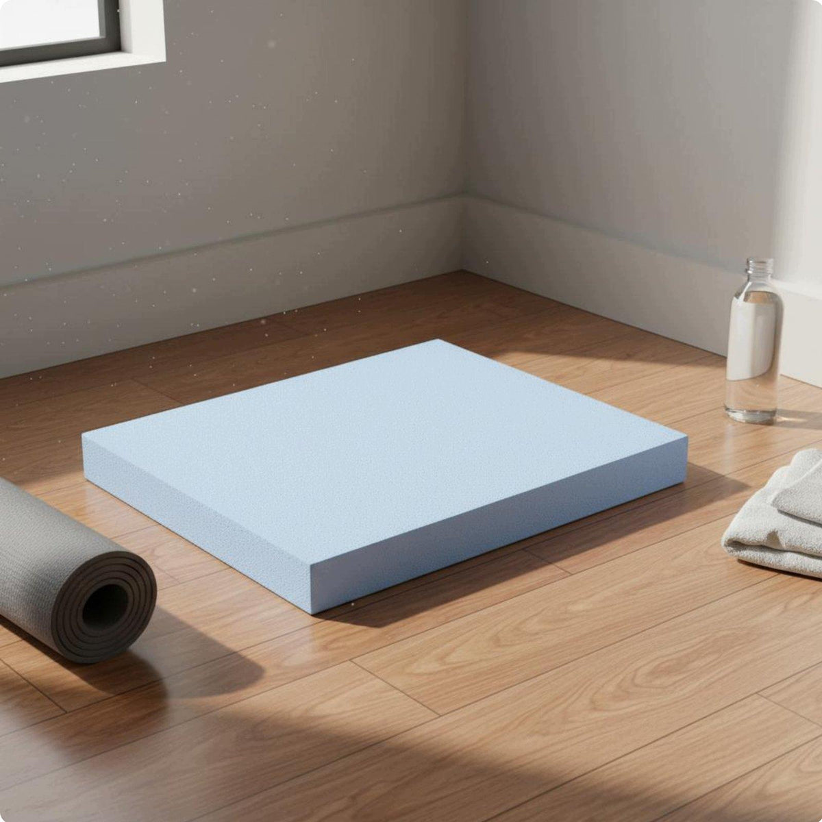 TPE Stability Cushion Thickened Design Exercise Mat Easy to 40-33-5cm Blue