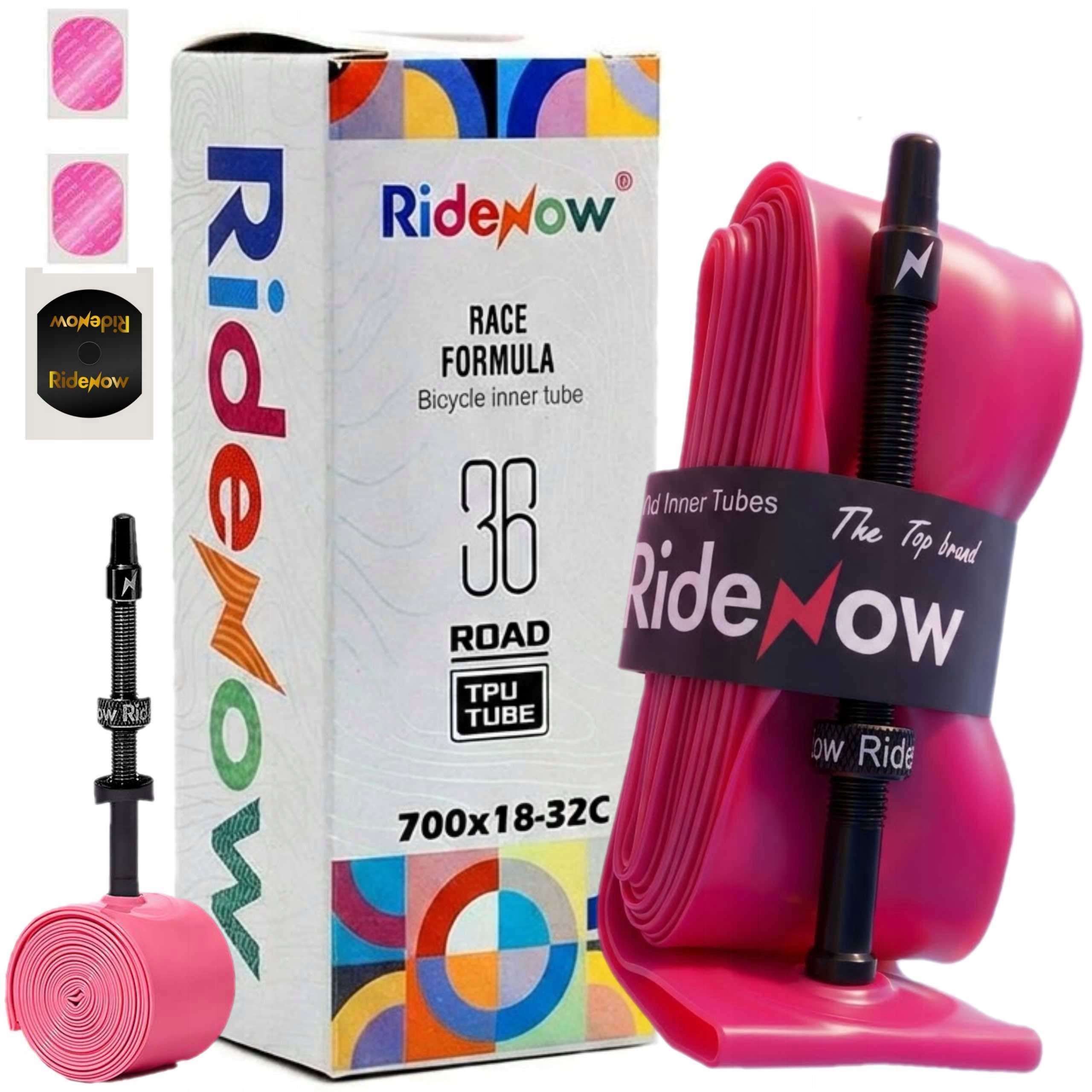 TPU inner tube RideNow 700x18/32C Presta FV45mm Alu Gravel Road Ultra-light