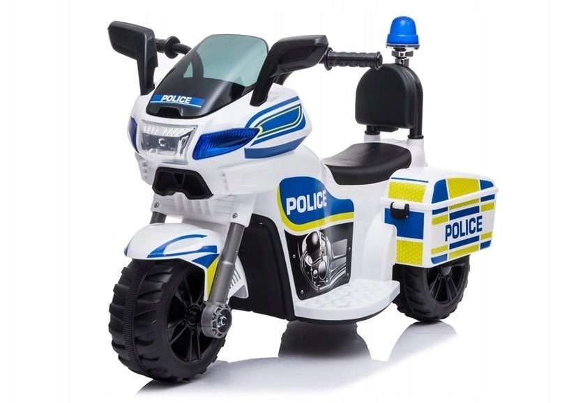 TR1912 BATTERY MOTORBIKE FOR CHILD 1-3 YEARS POLICE SOUNDS LED TRUNK