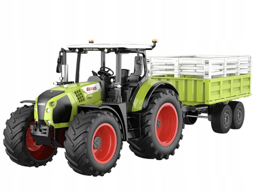 TRACTOR Claas Arion 660 WITH TRAILER REMOTE CONTROLLED 1:24 RC