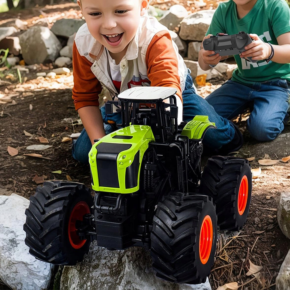 TRACTOR REMOTE CONTROLLED LARGE TRACTOR RC AGRICULTURAL MACHINE PILOT GIFT Packaging status original