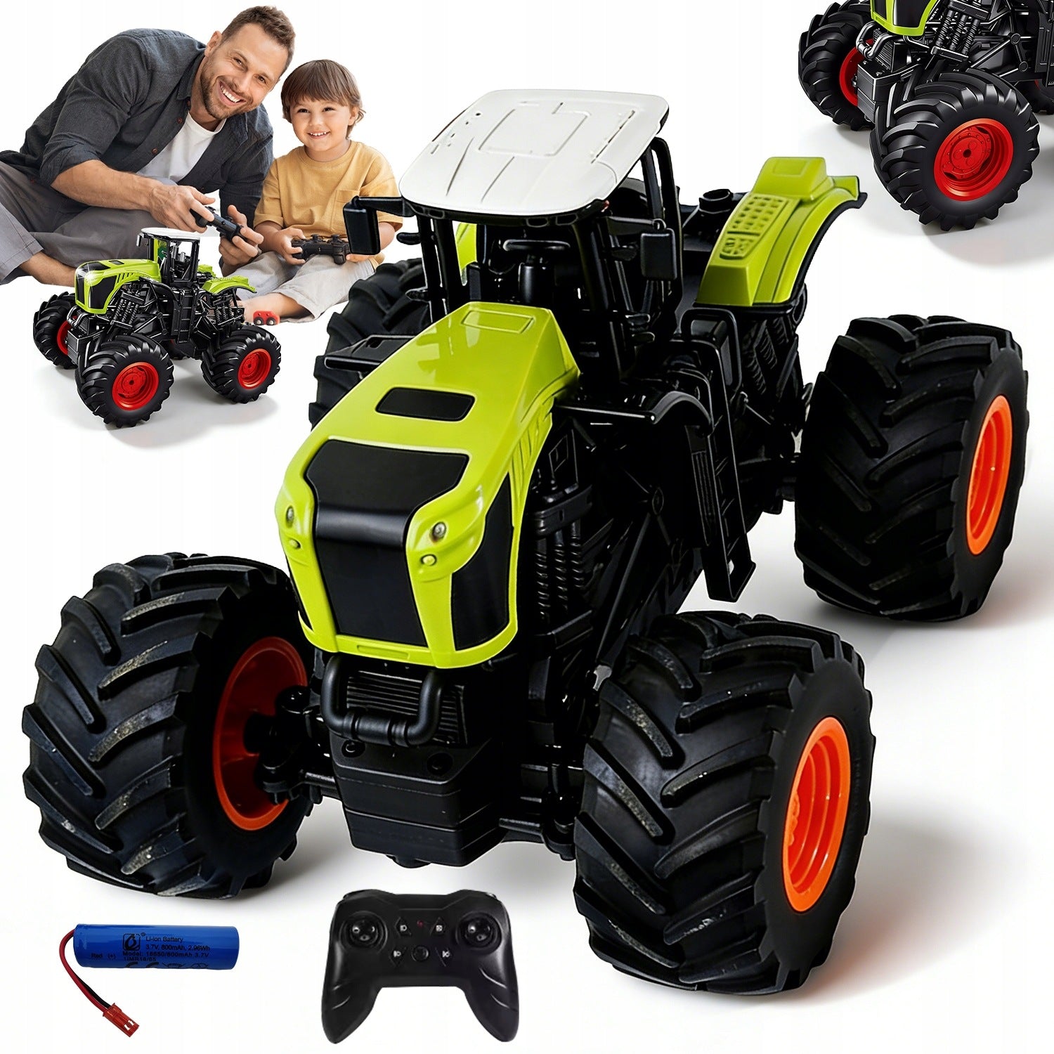 TRACTOR REMOTE CONTROLLED LARGE TRACTOR RC AGRICULTURAL MACHINE PILOT GIFT