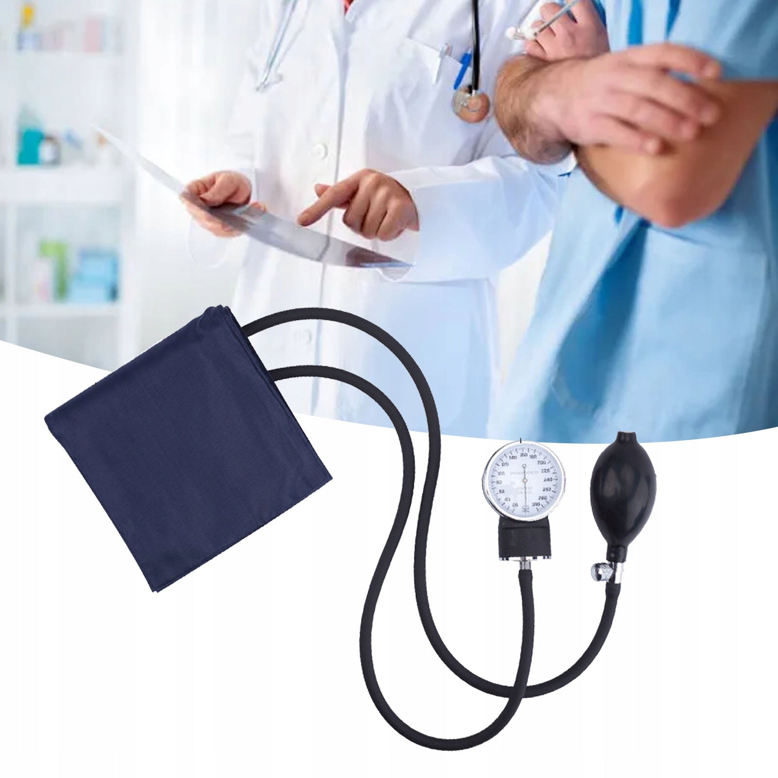 TRADITIONAL BLOOD PRESSURE MONITOR WITH PUMP WITH HEADPHONES Medical device no