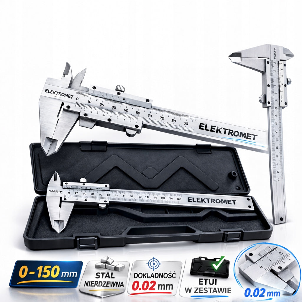 TRADITIONAL CALIPER 0-150mm CASE MANUAL ANALOGUE Manufacturer code 201.120