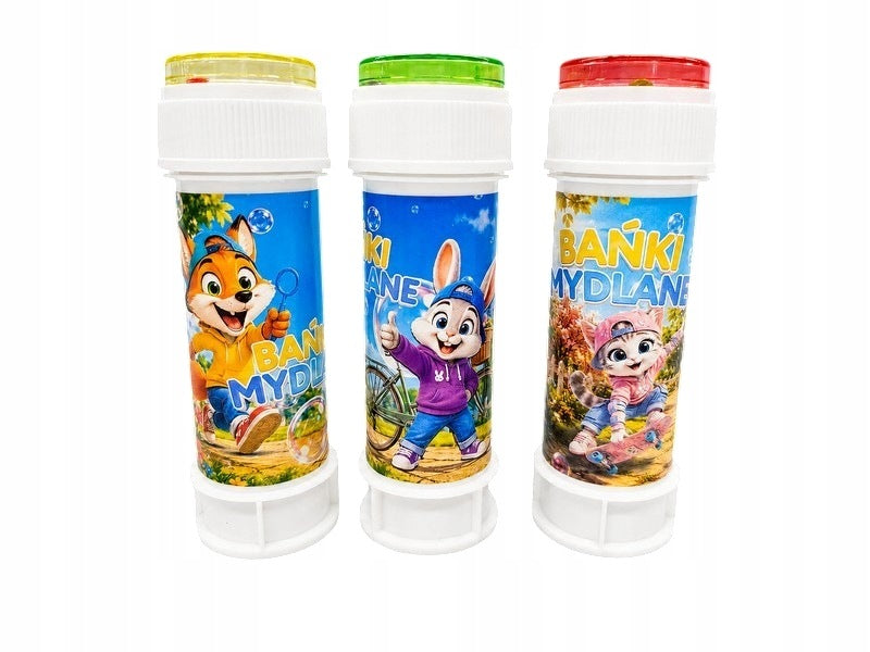 TRADITIONAL COLORED SOAP BUBBLES 60 ML CAPACITY URCHINS DISPLAY 36 PIECES Manufacturer code 5902414017009