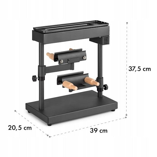TRADITIONAL ELECTRIC RACLETTE GRILL KLARSTEIN TABLE 1000W BLACK Dominant color black