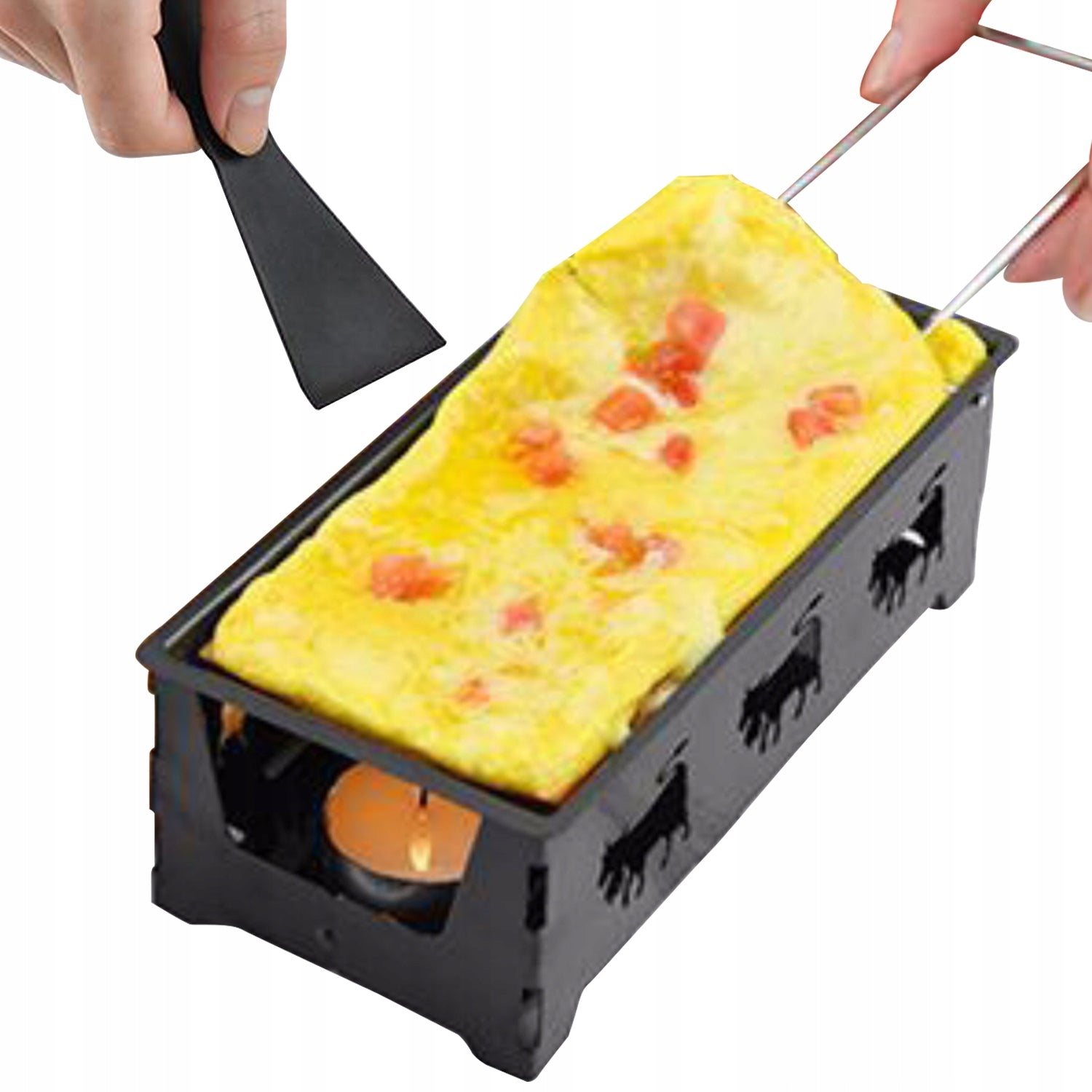 TRADITIONAL NON-STICK CHEESE MELTING GRILL SET 19x9.8x7 CM