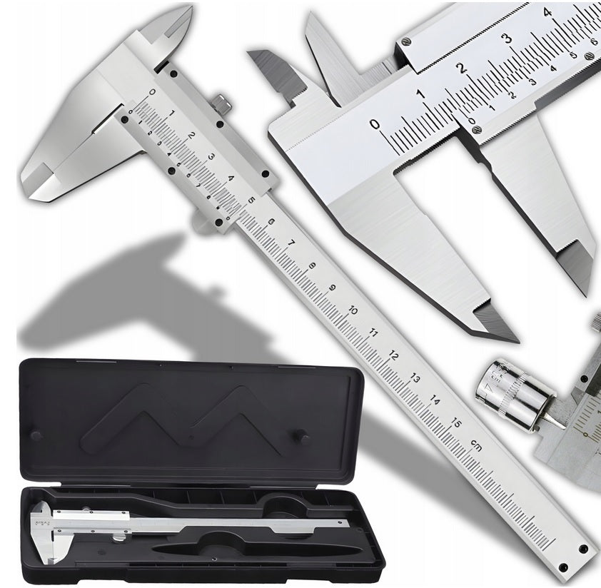 TRADITIONAL NONIUS CALIPER 150 MM INOX CASE