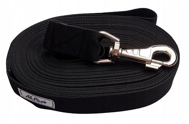 TRADITIONAL TRAINING DOG LEASH, LARGE CARABINER, BLACK 15M Manufacturer code 1077