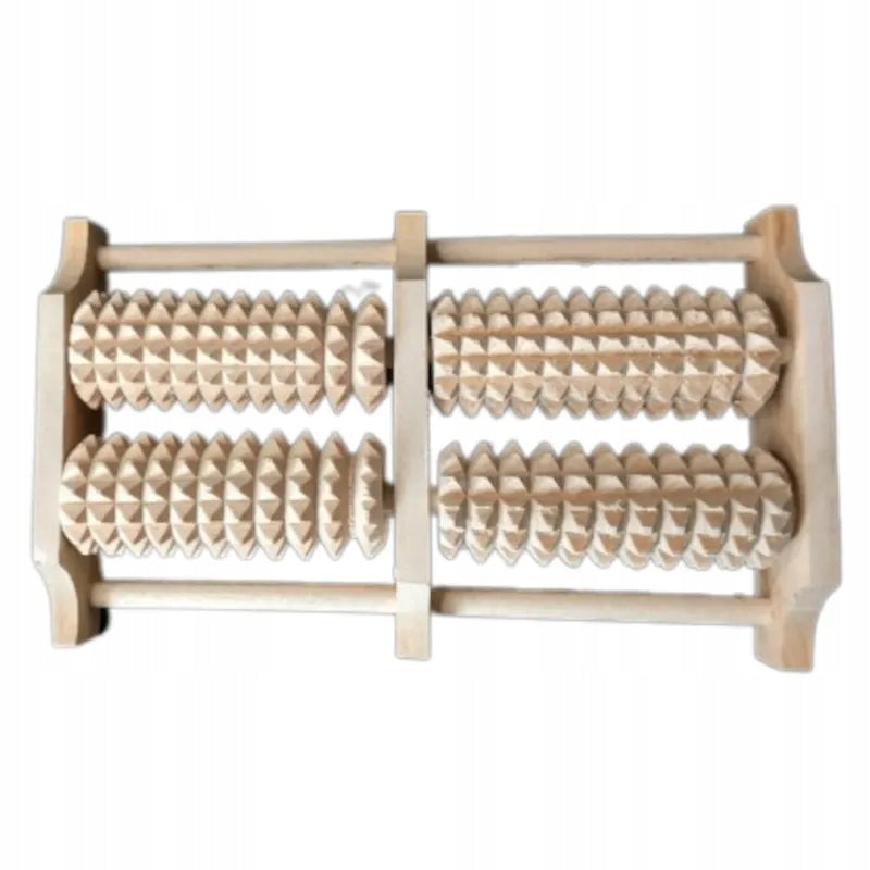 TRADITIONAL WOODEN FOOT MASSAGER 4 ROLLS Manufacturer code 5905529704727