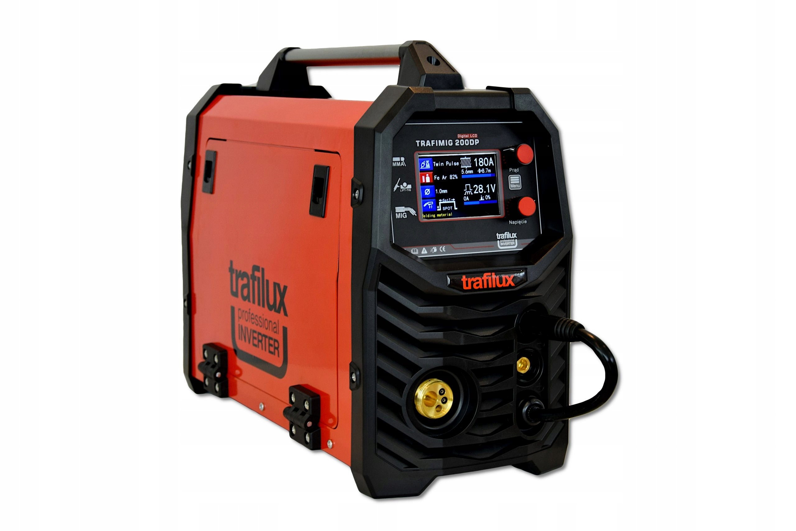 TRAFILUX 200A DUAL PULSE WELDING MACHINE 200 ALU Manufacturer code SPAWARKA TRAFIMIG 200 DUAL PULS LCD