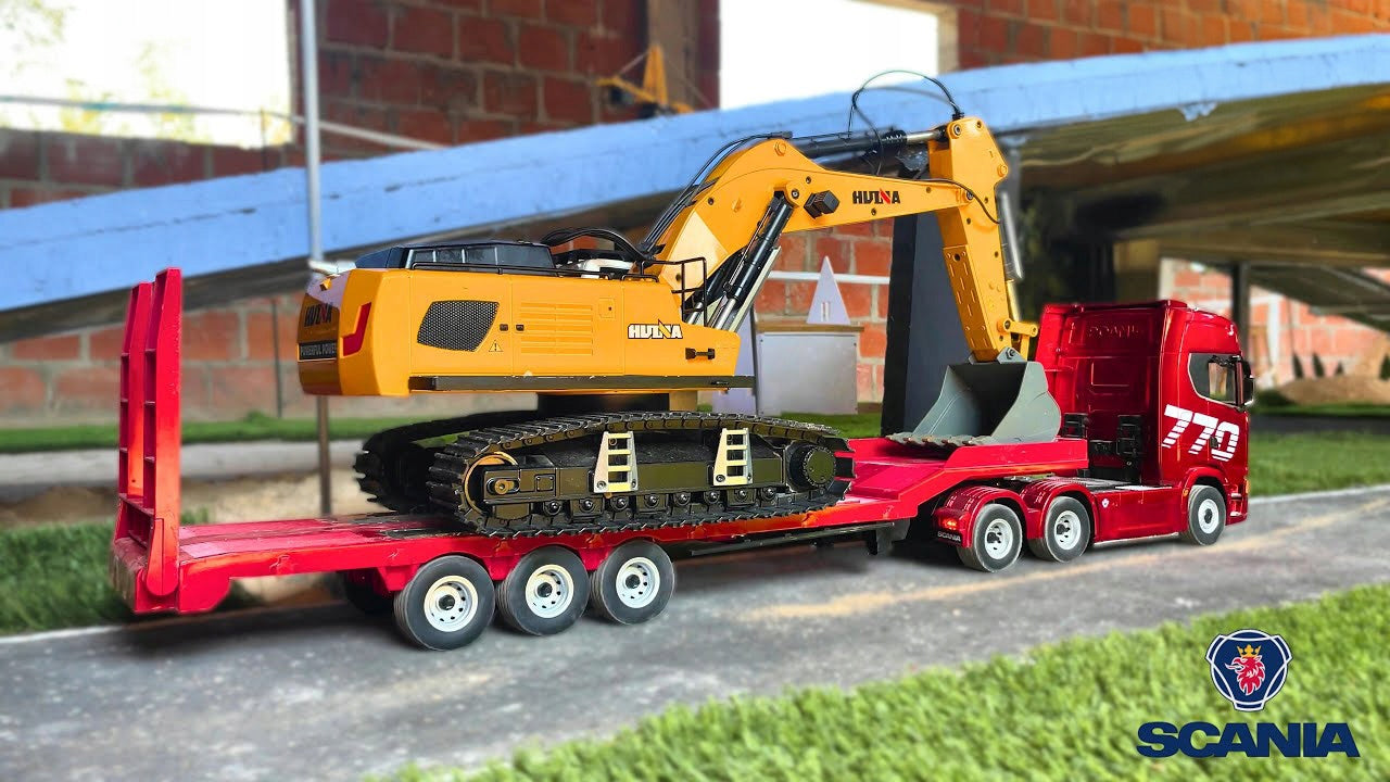 TRAILER TOW TRUCK 1502 H-TOYS SCALE 1:18 REMOTE CONTROLLED FOR SCANI 1501 Manufacturer code 1502_red