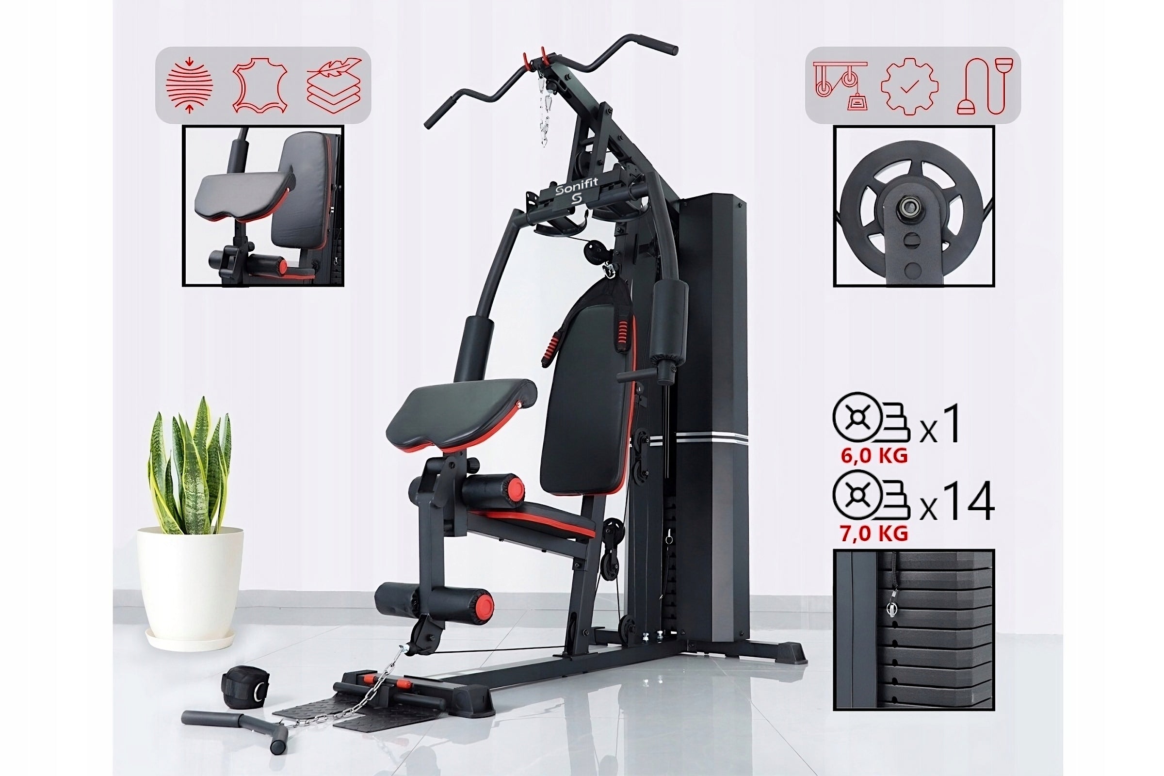 TRAINING ATLAS FOR EXERCISE NEVADA PRO 100KG TAG SONIFIT HOME GYM Packaging status original