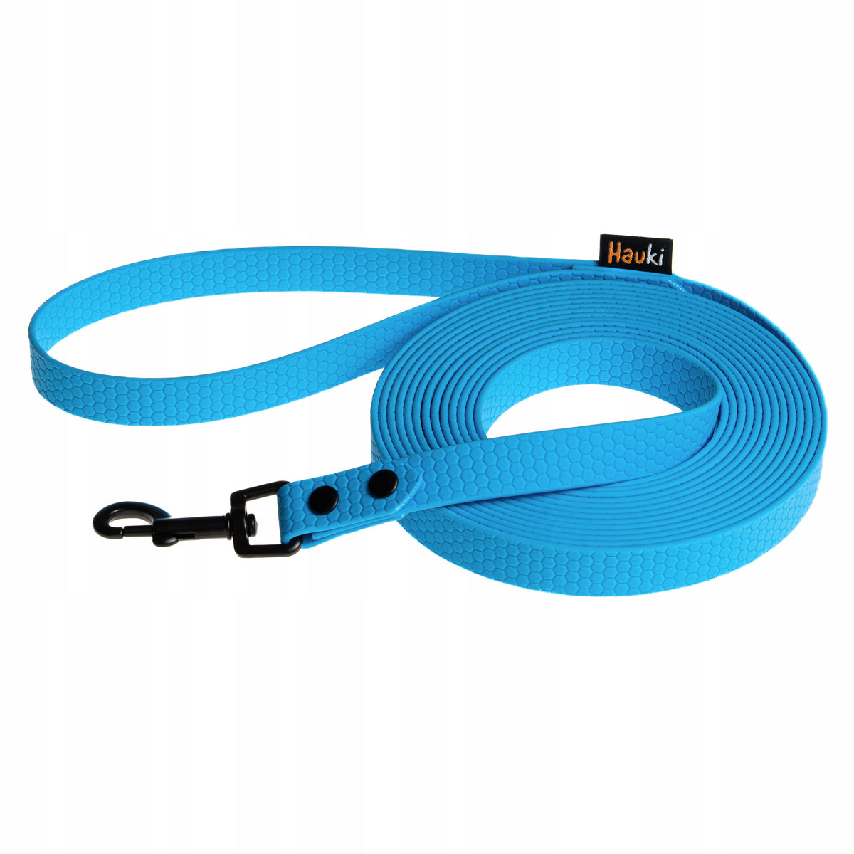 TRAINING CORD 10M. LEASH FOR BIG DOG. BLUE. HEXA PATTERN