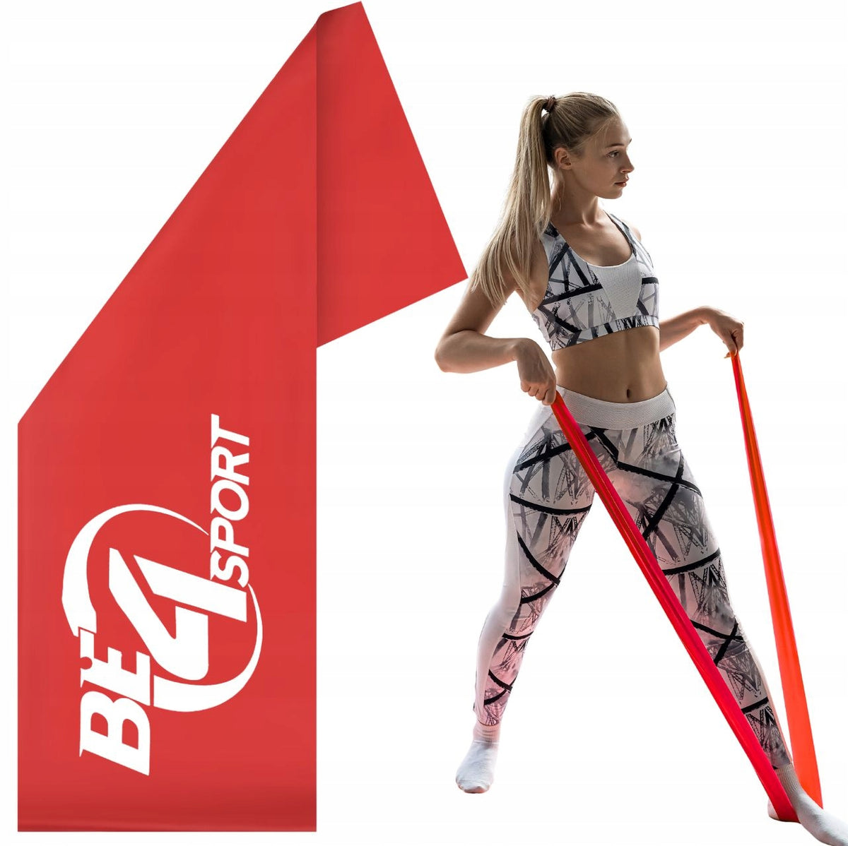TRAINING EXERCISE TAPE FLAT BAND REHABILITATION RUBBER RESISTANCE 13-20 kg 4/5
