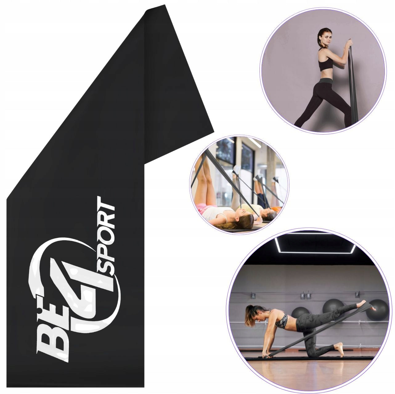 TRAINING EXERCISE TAPE FLAT BAND REHABILITATION RUBBER RESISTANCE 15-25kg 5/5 Brand Be4Sport