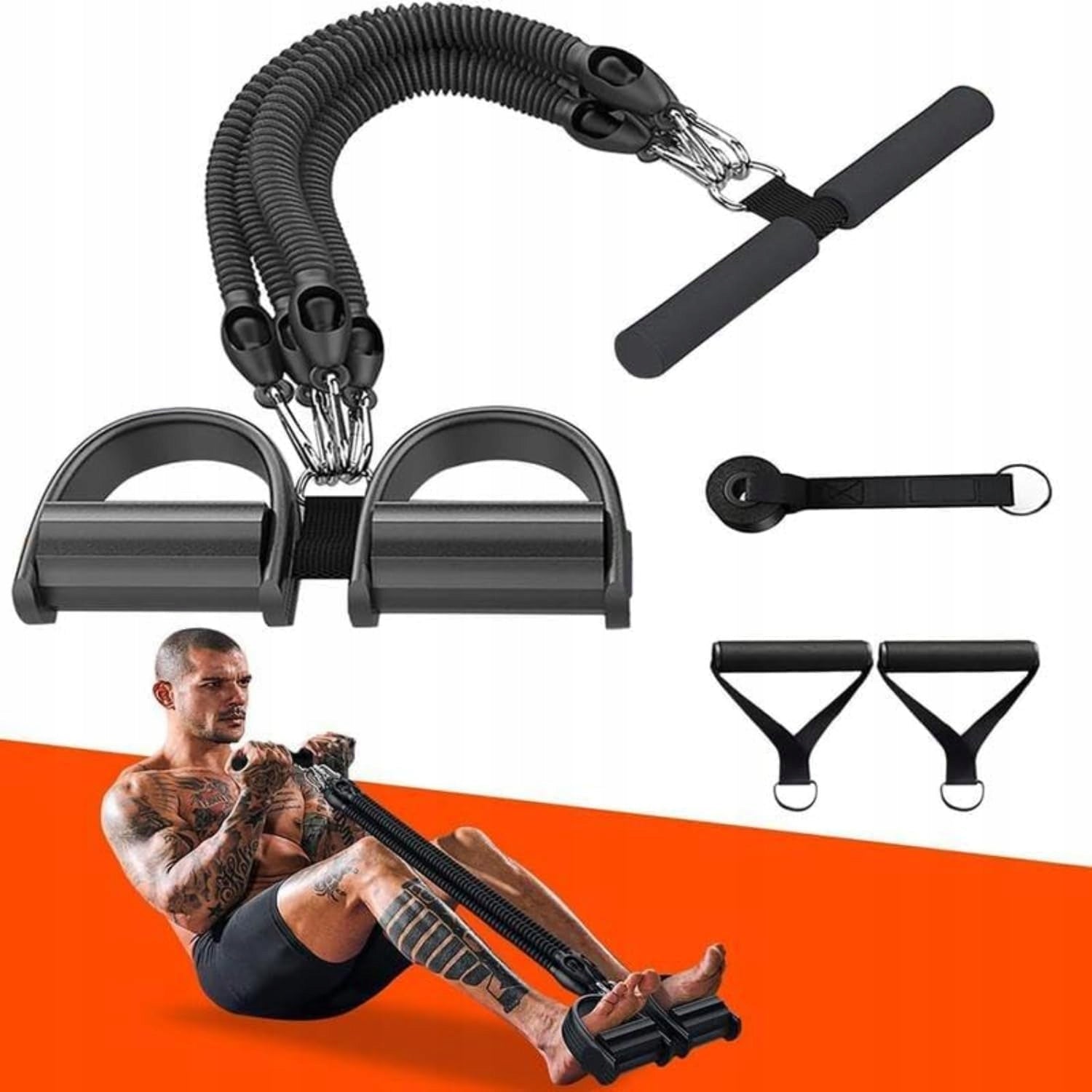 TRAINING EXPANDER FITNESS RESISTANCE RUBBER FOR THIGH ABDOMINAL EXERCISES UP TO 45KG