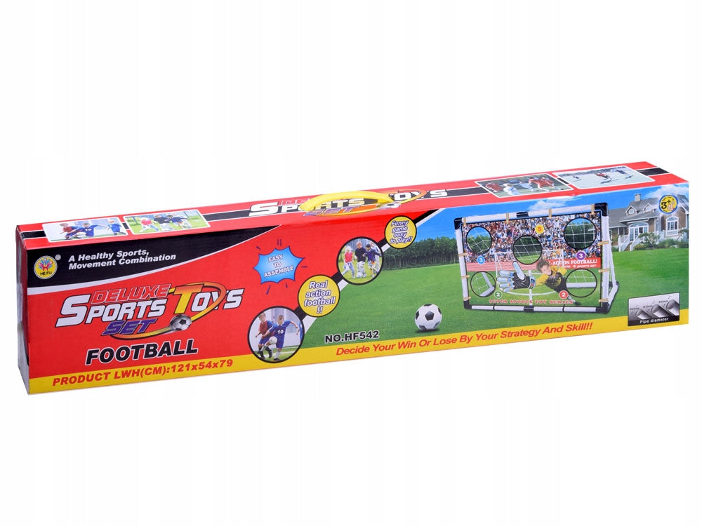 TRAINING FOOTBALL GOAL FOR CHILDREN LARGE WITH NET + ACCURACY MAT BALL Number of items in the set 4