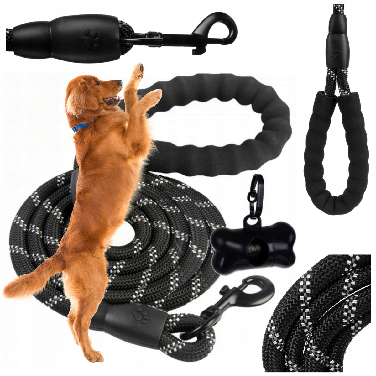 TRAINING LEASH 5m FOR DOG LONG THICK STRONG CORD