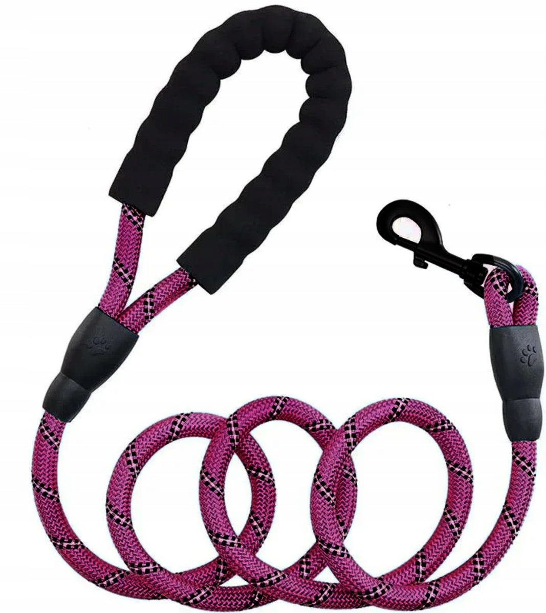 TRAINING LEASH REFLECTIVE CORD STRONG SOFT HANDLE 1,5m 150cm
