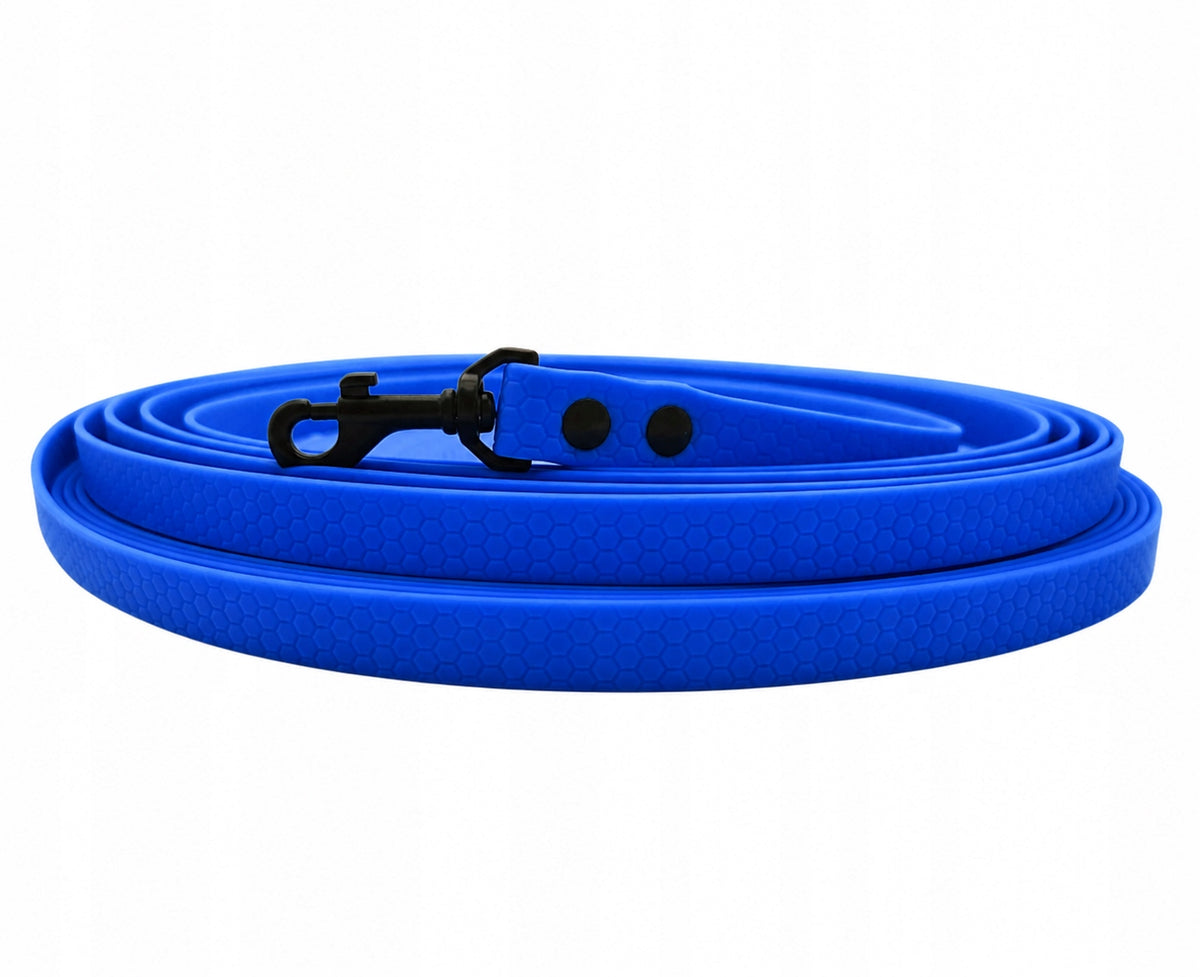 TRAINING LEASH WATERPROOF PVC BLACK BIOTHANE NELSON-X 5 M/1,5 CM MINI