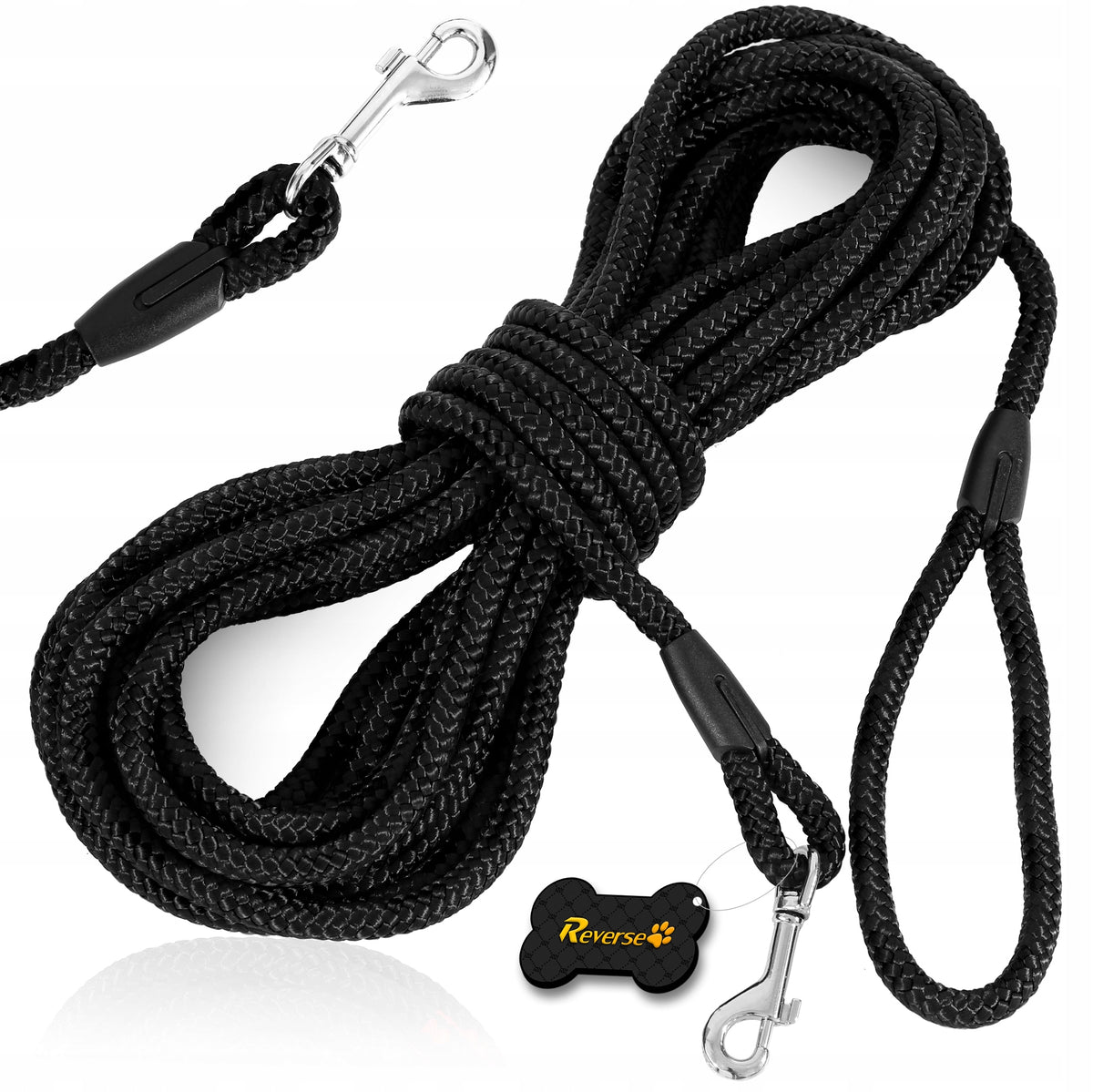 TRAINING LEASH with ROPE for Dog STRONG THICK 1,5m