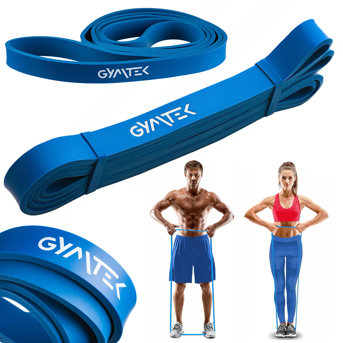 TRAINING RESISTANCE RUBBER TAPE FOR FITNESS EXERCISES GYM 12-28KG GYMTEK