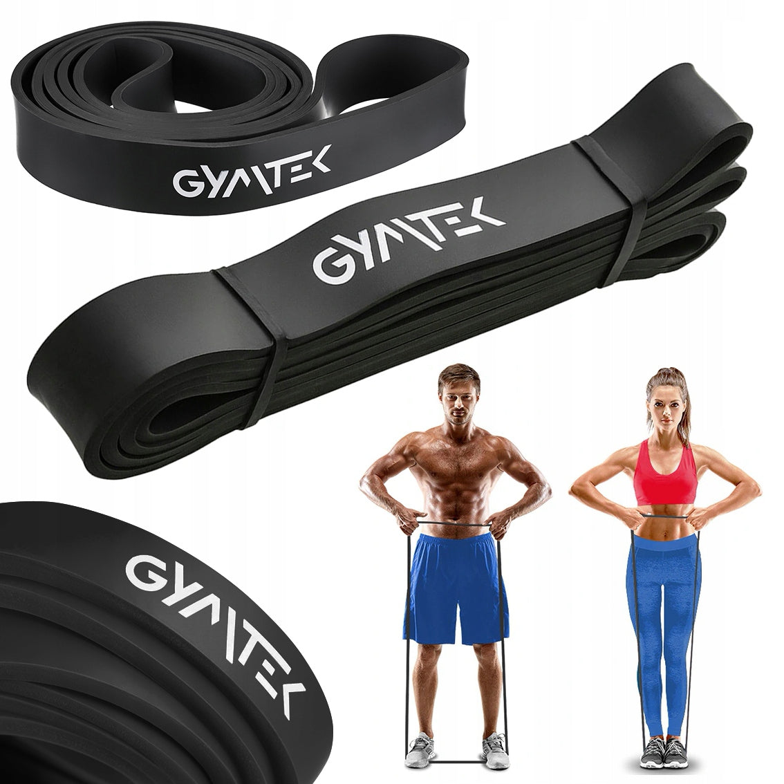 TRAINING RESISTANCE RUBBER TAPE FOR FITNESS EXERCISES GYM 17-39KG GYMTEK
