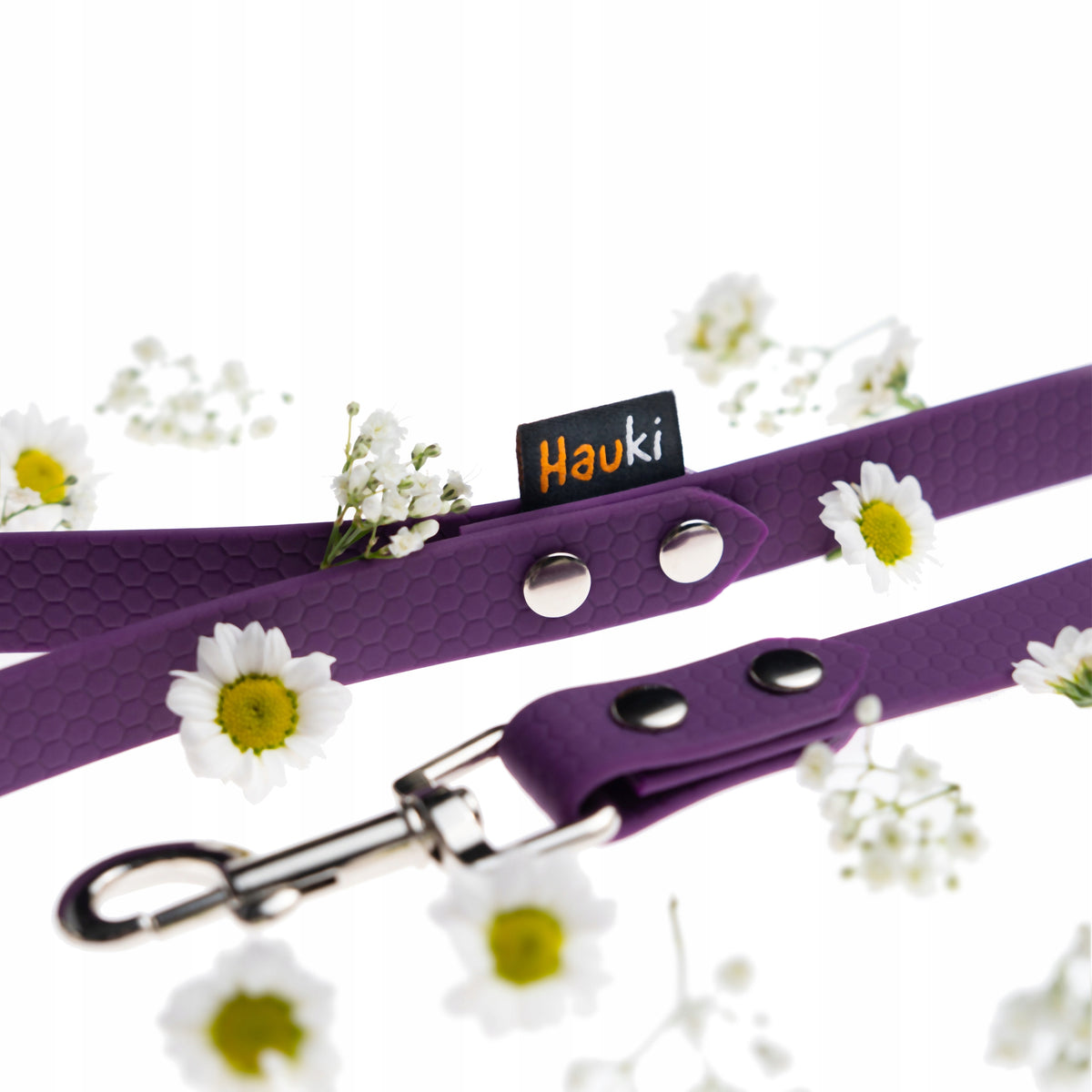 TRAINING ROPE FOR DOG 15M. CLASSIC LEASH FOR DOG. PURPLE. HEXA PATTERN Manufacturer code Linka treningowa dla psa 15m