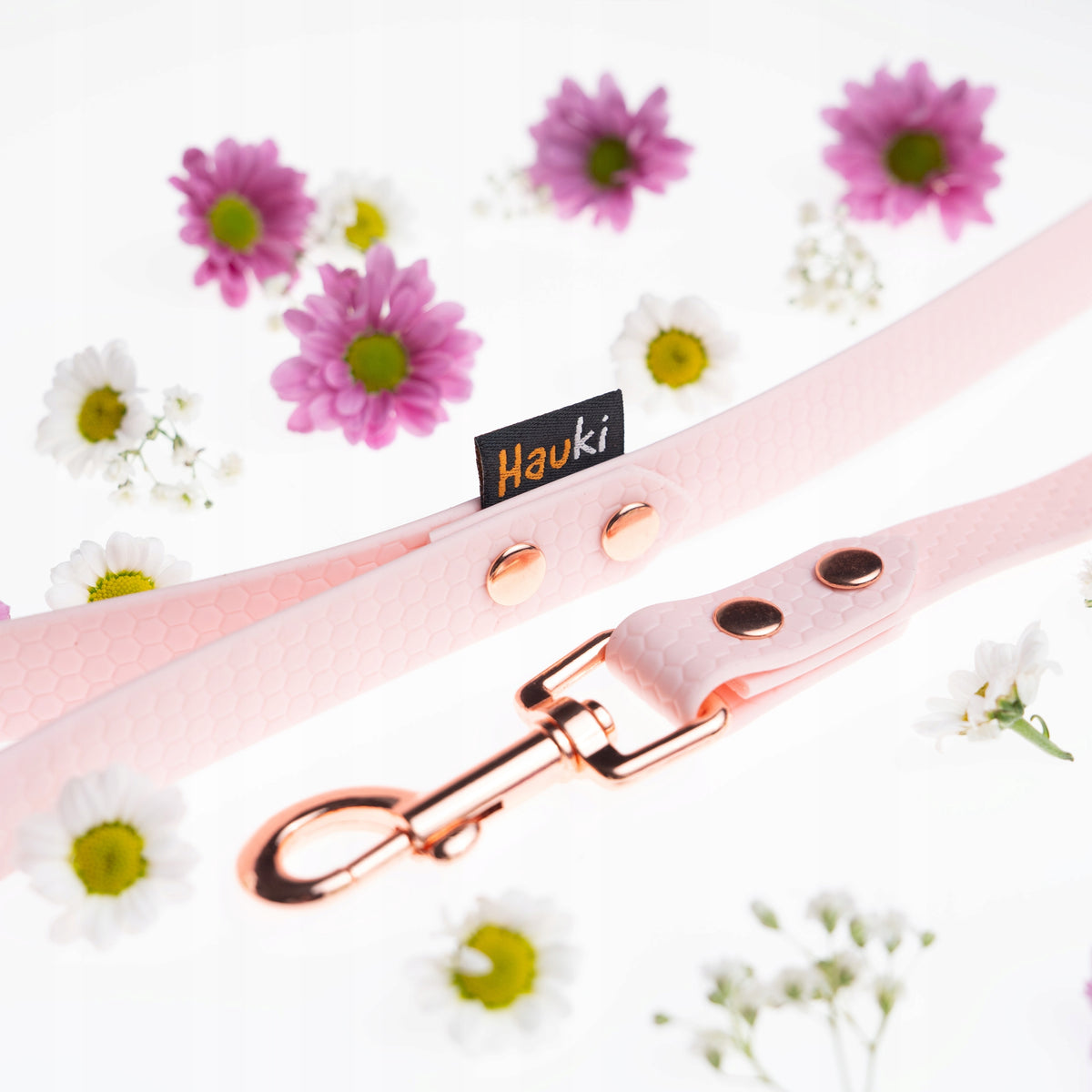 TRAINING ROPE FOR DOG 5M/10MM. PASTEL. ROSE GOLD. HEXA PATTERN Packaging status original