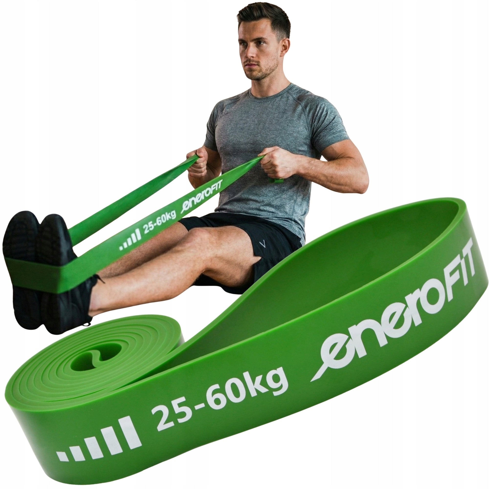TRAINING RUBBER FOR STRETCHING AND FITNESS EXERCISES POWER BAND 25-60 kg