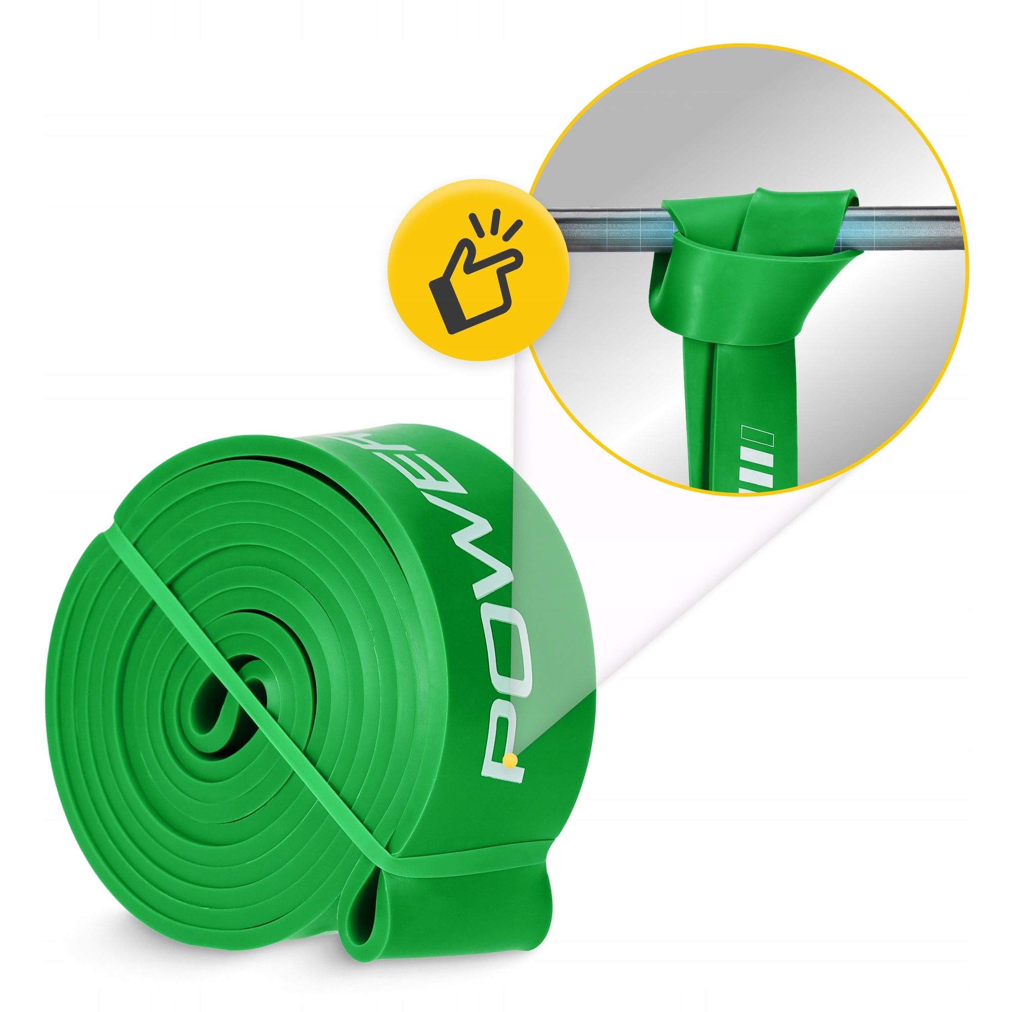 TRAINING RUBBER FOR STRETCHING AND FITNESS EXERCISES POWER BAND 26-36 kg Model Guma do ćwiczeń fitness POWER BAND