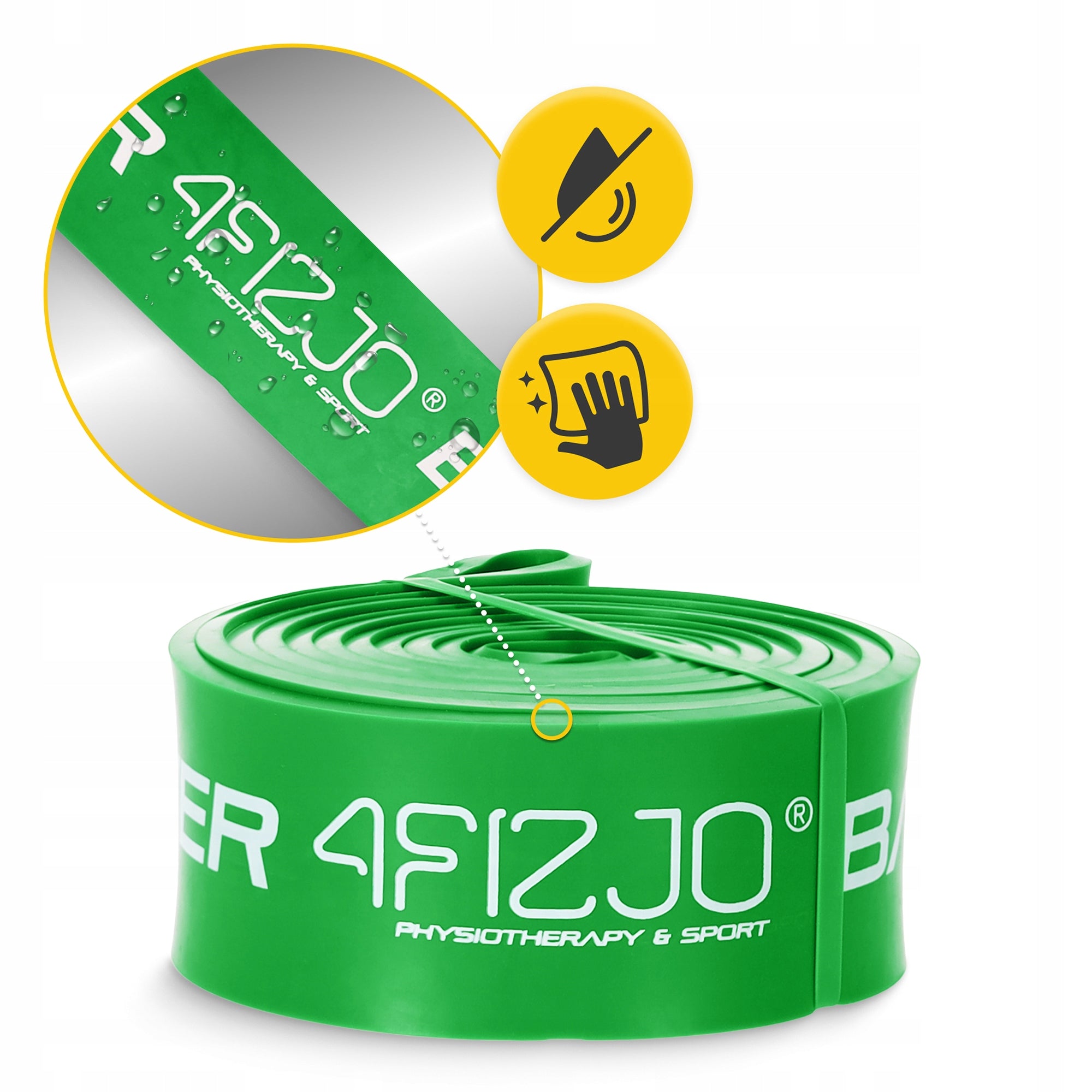 TRAINING RUBBER FOR STRETCHING AND FITNESS EXERCISES POWER BAND 26-36 kg Width 32 mm