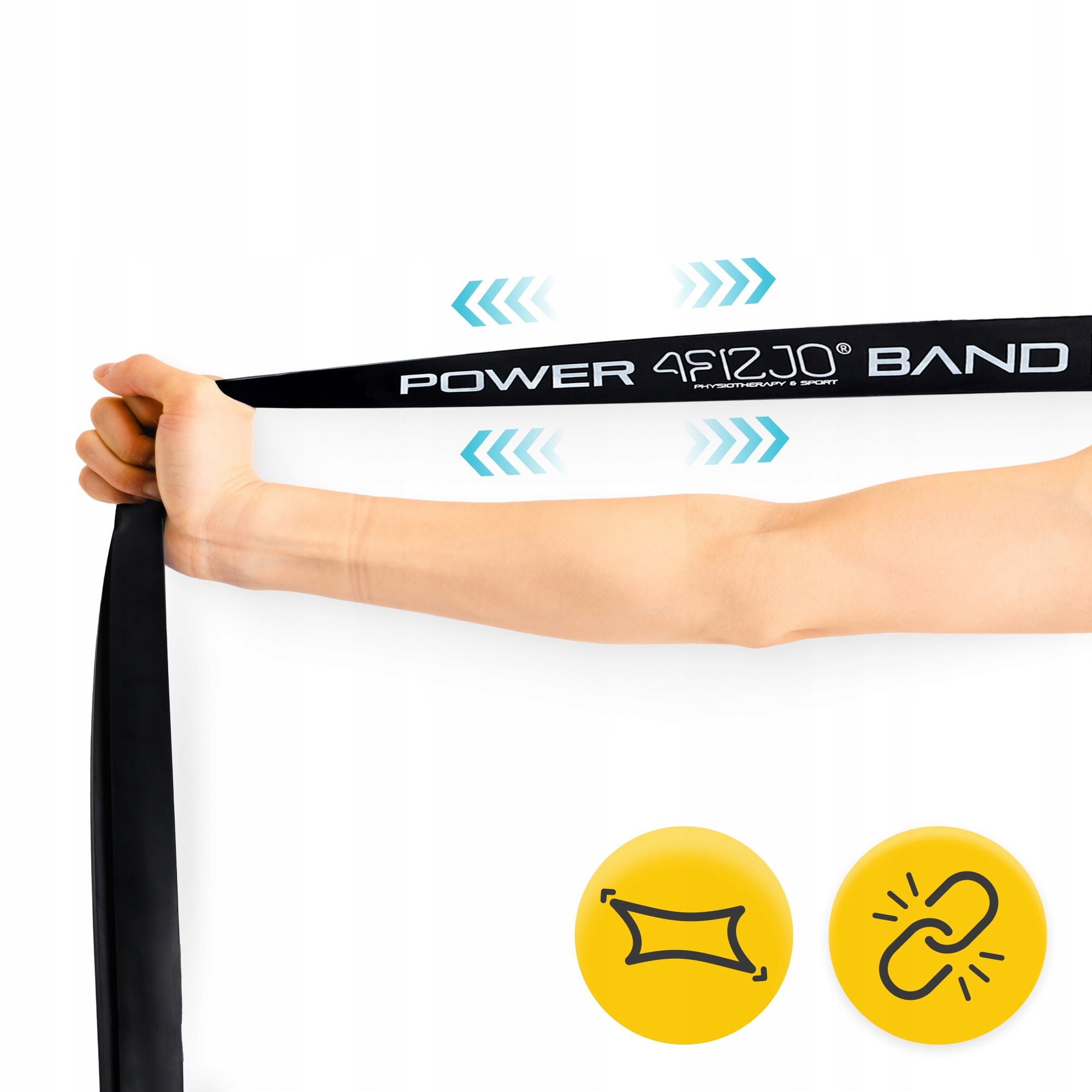 TRAINING RUBBER FOR STRETCHING AND FITNESS EXERCISES RESISTANCE 12-17 kg Brand 4FIZJO